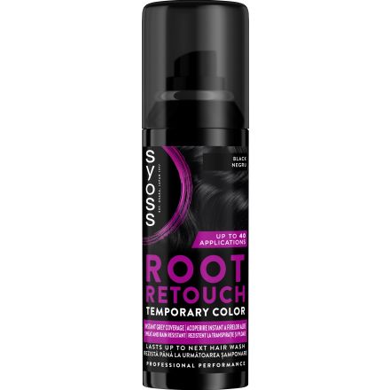 SYOSS ROOT RETOUCHER Боядисващ спрей за коса Black, 120 мл.