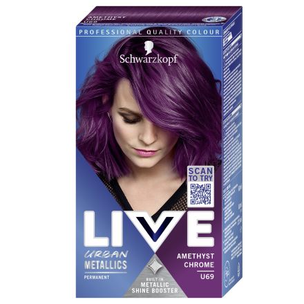 LIVE URBAN METALLICS AMETHYST CHROME Боя за коса U69 