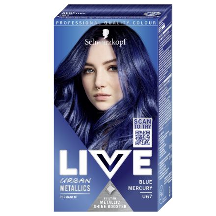 LIVE URBAN METALLICS BLUE MERCURY Боя за коса U67 