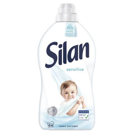 SILAN SENSITIVE Омекотител за дрехи, 64 пранета