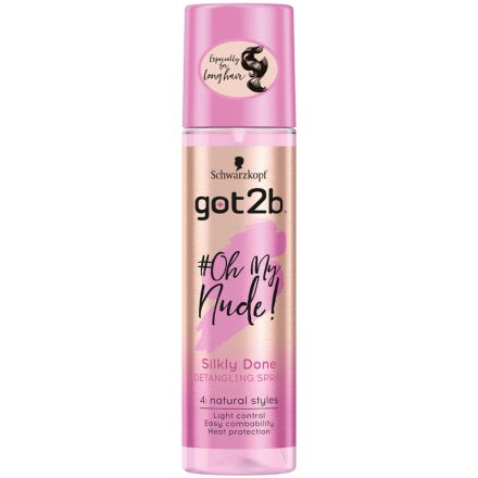 GOT2B #OH MY NUDE! SILKLY DONE DETANGLING Спрей за лесно разресване на коса, 200 мл.