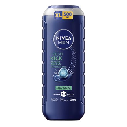 NIVEA MEN COOL KICK Мъжки душ гел, 500 мл.