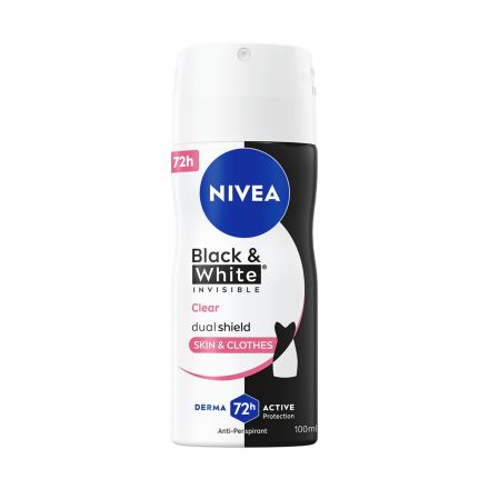 NIVEA INVISIBLE ON BLACK&WHITE CLEAR Deo Спрей дамски мини,100 мл.