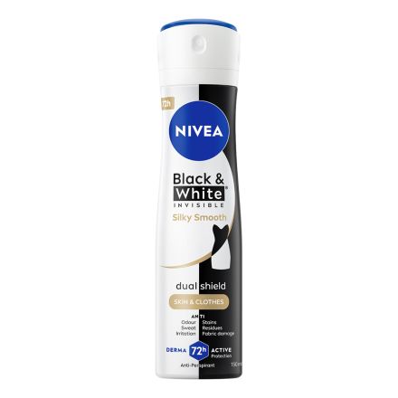 NIVEA INVISIBLE SILKY SMOOTH Дамски део спрей, 150 мл.