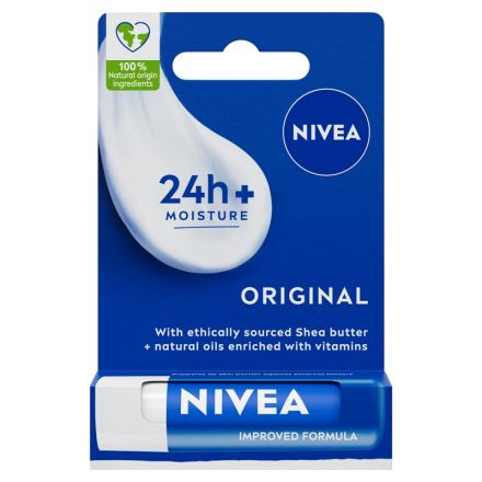 NIVEA ORIGINAL Балсам за устни, 4,8 г.