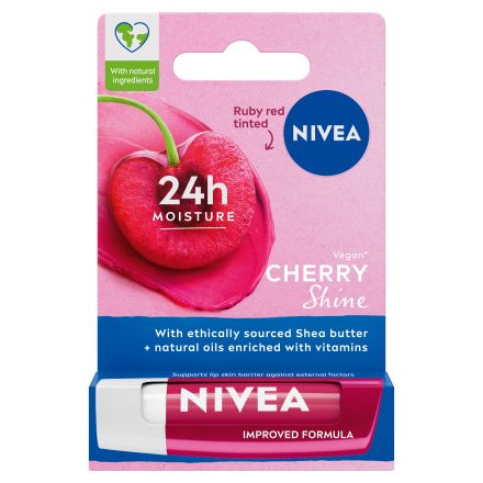 NIVEA SHINE CHERRY Балсам за устни  4.8, гр.