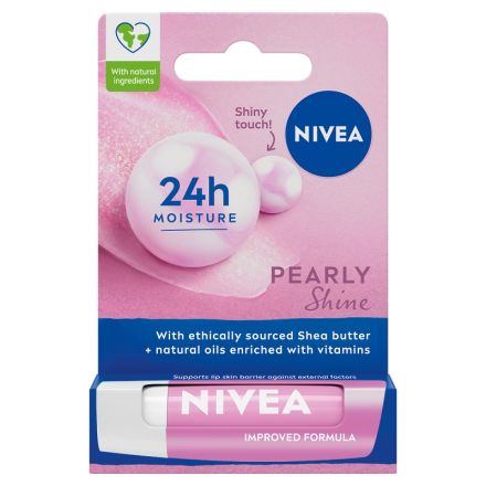 NIVEA PEARLY SHINE Балсам за устни, 4.8 гр.
