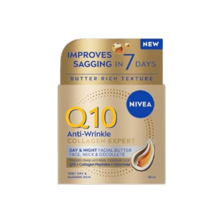NIVEA Q10 COLLAGEN EXPERT Масло за лице, за много суха и отпусната кожа, 50мл.
