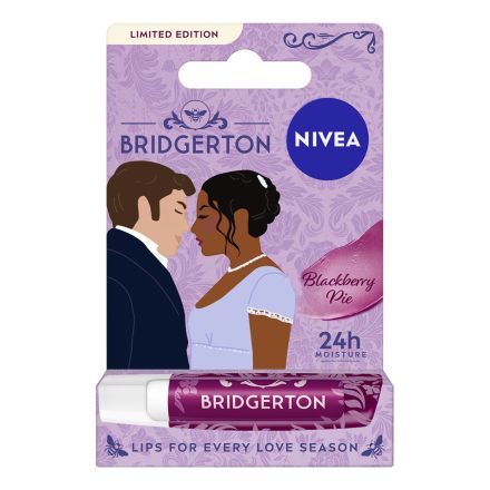 NIVEA BRIDGERTON Балсам за устни къпинов пай, 4,8г.