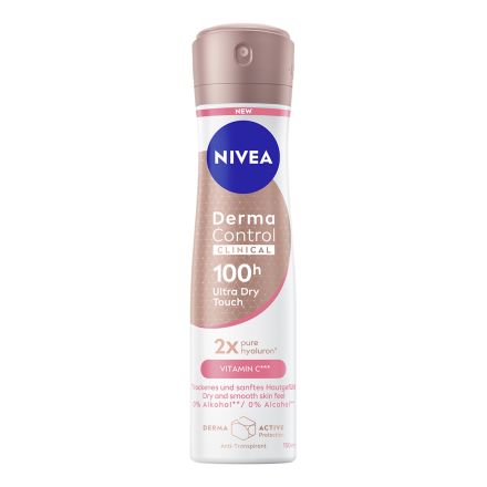 NIVEA DEO DERMA CONTROL CLINICAL DRY TOUCH Дамски део спрей, 150мл.