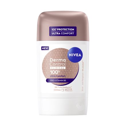 NIVEA DEO DERMA CONTROL CLINICAL ULTRA COMFORT Дамски део стик, 50мл.