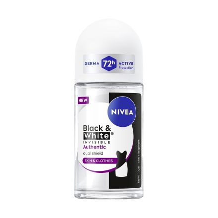 NIVEA INVISIBLE BLACK&WHITE WHITE AUTHENTIC Дамски рол-он, 50мл.