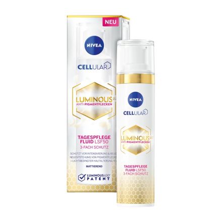 NIVEA LUMINOUS SKIN GLOW UV Флуид, SPF50,40мл.
