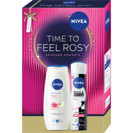 NIVEA TIME TO FEEL ROSY Комплект душ гел, део спрей