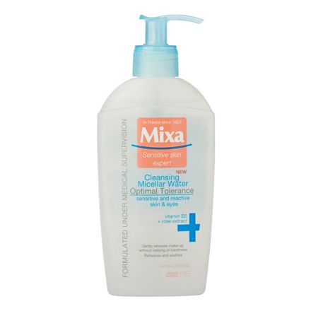 MIXA SENSITIVE SKIN EXPERT OPTIMAL TOLERANCE Почистваща мицеларна вода SENSITIVE AND REACTIVE SKIN, 400 мл.