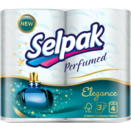 SELPAK SPA ELEGANCE Тоалетна хартия 3 пласта, 4 бр.