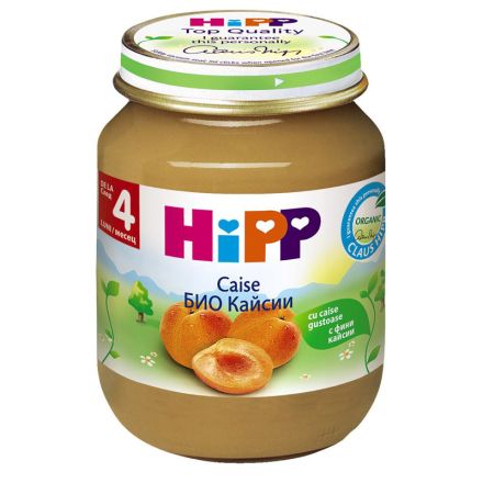 HIPP BIO Пюре Кайсии 4+месеца 4212, 125 г