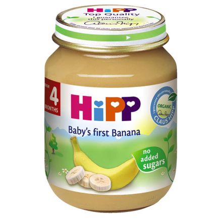 HIPP BIO Пюре Банан 4+месеца 4232, 125 г