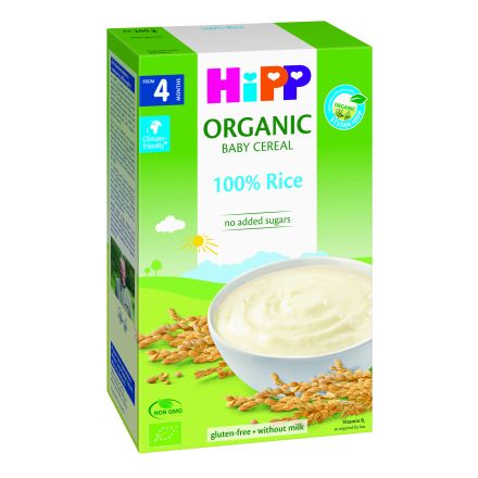 HIPP BIO Безмлечна инстантна каша Ориз 4+ месеца, 200 г