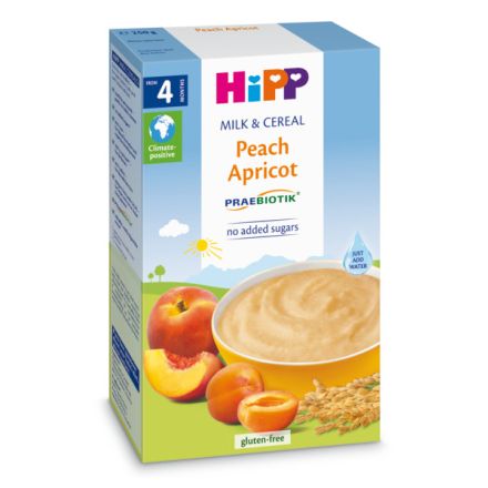 HIPP PREABIOTIK Инстантна каша праскова и кайсия 2983, 250 гр 
