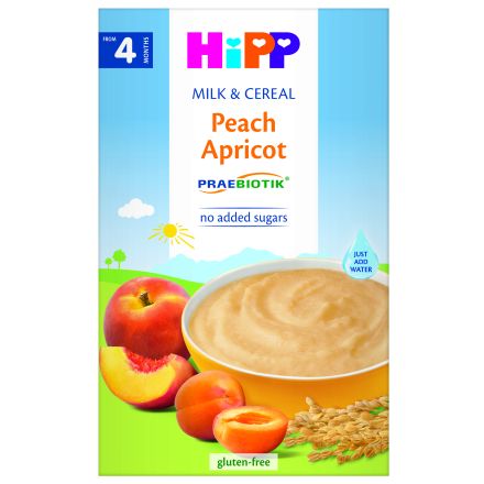 HIPP PREABIOTIK Инстантна каша праскова и кайсия 2983, 250 гр 