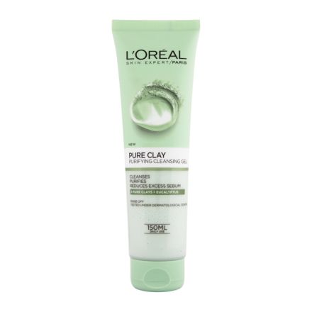 L'OREAL SKIN EXPERT PARIS PURE CLAY PURIFYING CLEAN SKIN Гел за лице, 150 мл.
