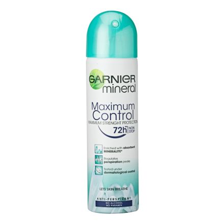 GARNIER MINERAL Дезодорант maximum control 72h, 150 мл.