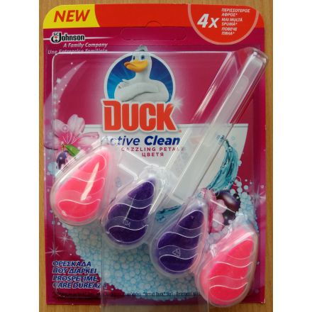 DUCK ACTIVE CLEAN Ароматизатор за тоалетна чиния FLOWERS, 38.6 гр.