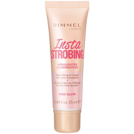 RIMMEL Течен хайлайтър insta strobing №001 pink glow, 25 мл.