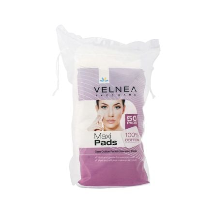VELNEA MAXI PADS Квадратни тампони за почистване на грим, 50 бр.