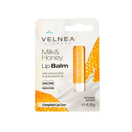 VELNEA MILK AND HONEY  Балсам за устни , 4.8 гр.