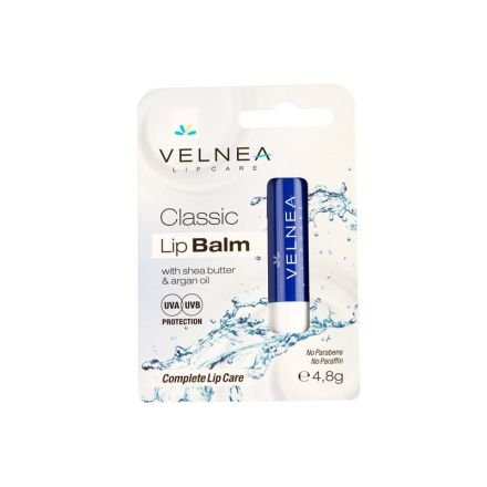 VELNEA CLASSIC Балсам за устни класик, 4.8 гр.