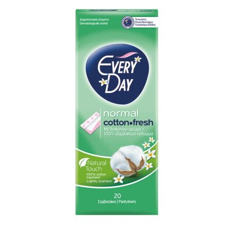 EVERYDAY NORMAL Ежедневни дамски превръзки cotton-fresh, 20 бр.