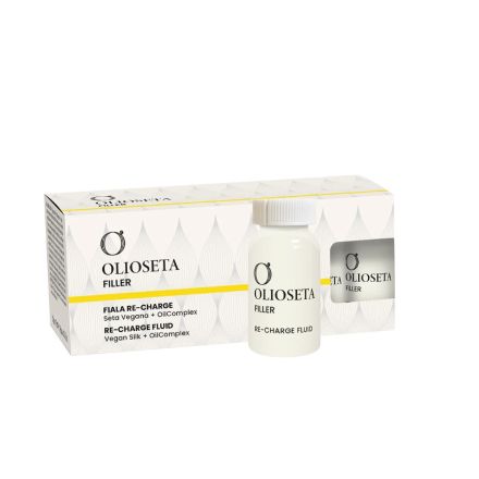 OLIOSETA FILLER Re-Charge Fluid Кутия филър ампули за възстановяване и ламиниране на косата,10 бр х 15 мл