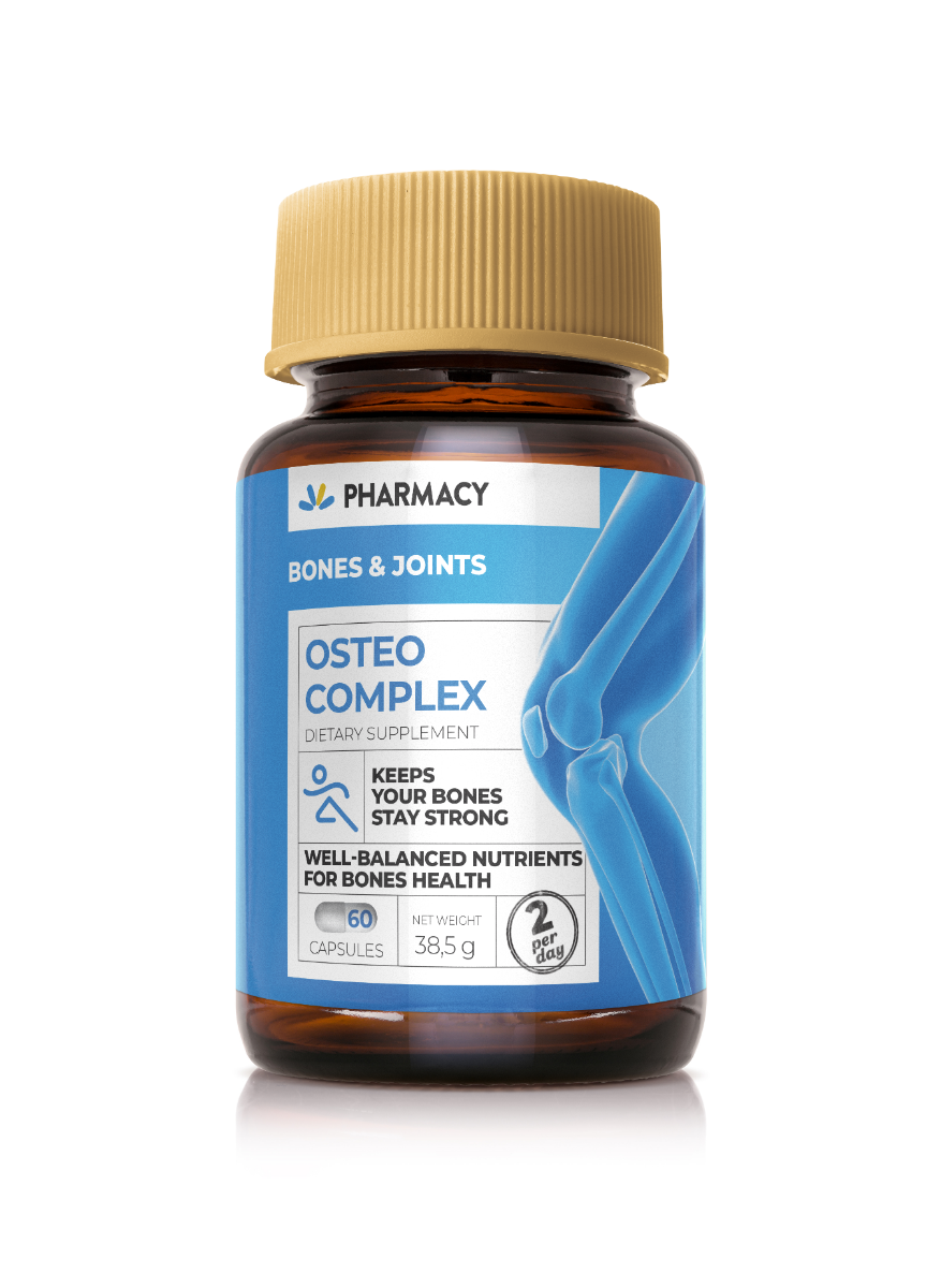 PHARMACY OSTEO COMPLEX  Хранителна добавка, 60 капсули