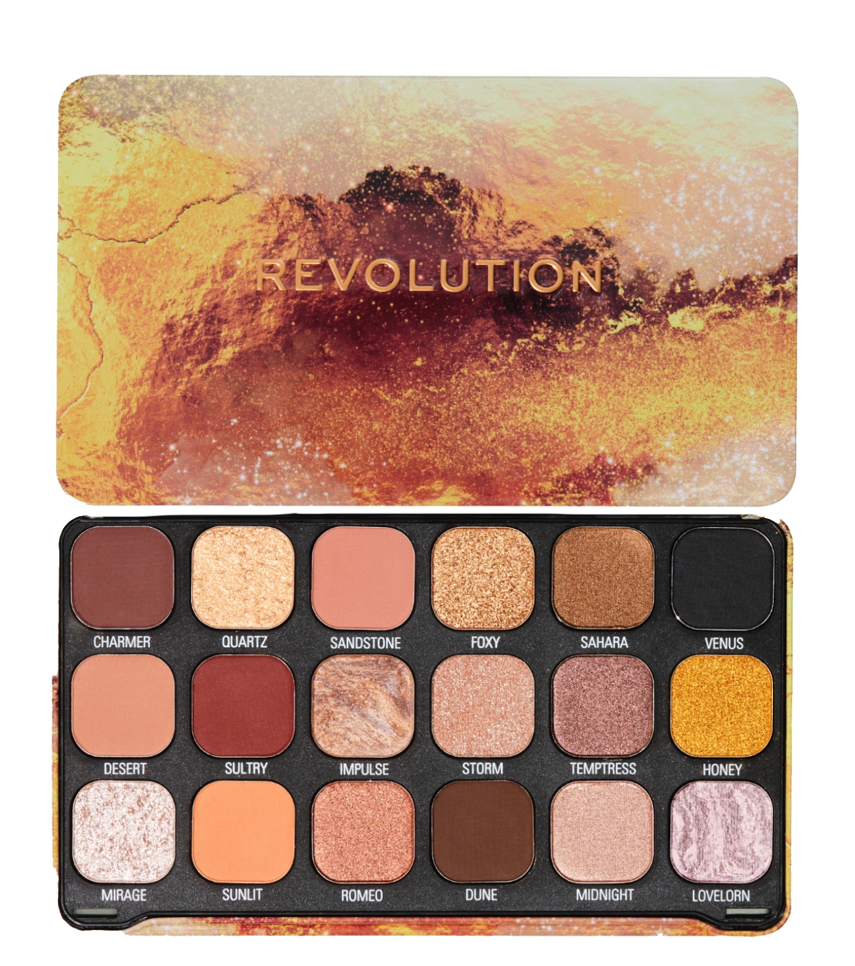 REVOLUTION Forever Flawless Bronze Tempt Палитра сенки за очи