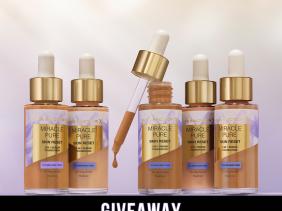 Giveaway - "Max Factor Miracle Pure Serum-Foundation”.